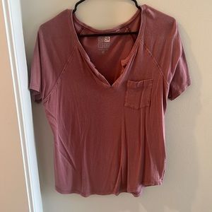 PacSun: Maroon V Neck Top
